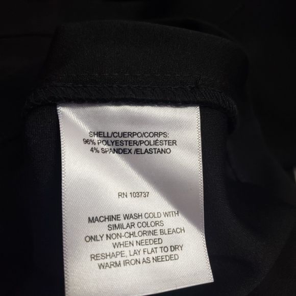 Donna Morgan black crew neck sheath dress size 4 - Picture 4 of 5